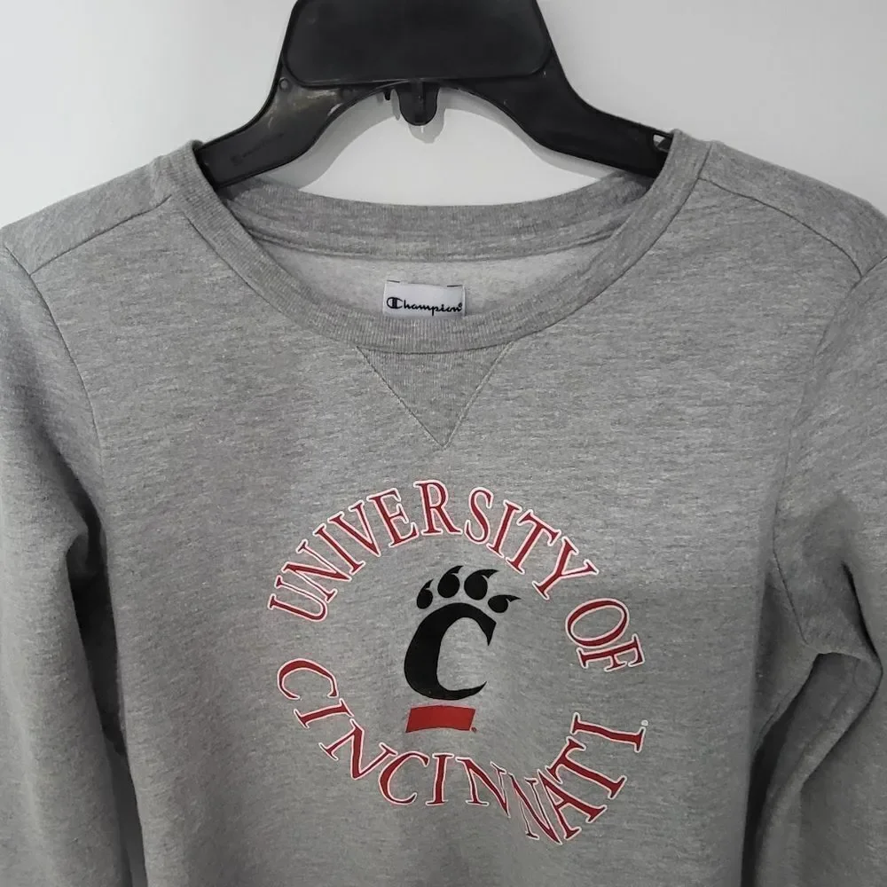 University of Cincinnati Women's Lightweight Champion Gray Sweatshirt - Picture 3 of 9